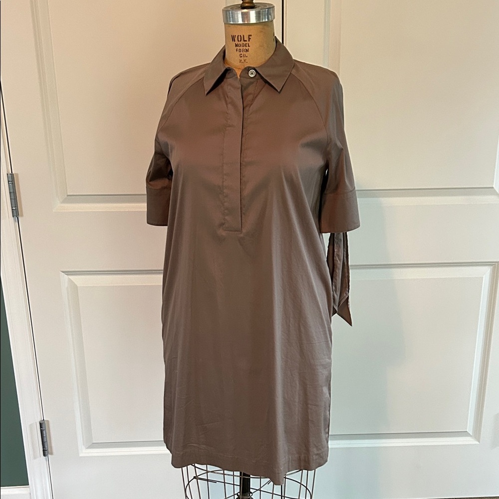 CHICOs Shirt Dress in mushroom.
